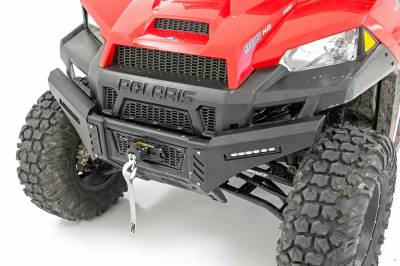 Rough Country Suspension Systems - Rough Country Front Bumper Wings-Black, for Polaris Ranger; 92044