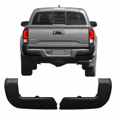 Ecoological - Ecoological BumperShellz Rear Bumper Cover-Matte Black, for Tacoma; DT1002