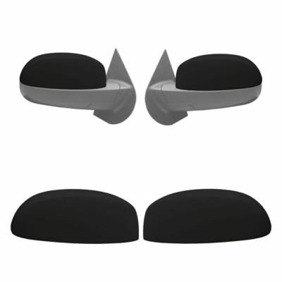 Ecoological - Ecoological Upper Side Mirror Covers-Matte Black, Silverado/Sierra; MBG02
