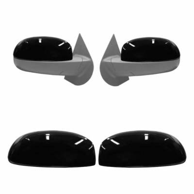 Ecoological - Ecoological Upper Side Mirror Covers-Gloss Black, Silverado/Sierra; MBG01