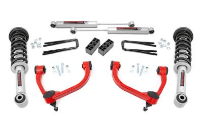 Rough Country Suspension Systems - Rough Country 3" Suspension Lift Kit, 09-13 Ford F-150 4WD; 54431RED