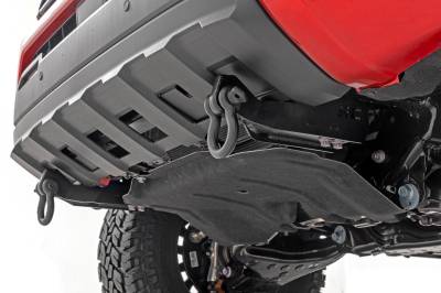 Rough Country Suspension Systems - Rough Country Front Tow Hook/D-Ring Kit-Black, for 2024 Tacoma; 73126