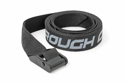 Rough Country Suspension Systems - Rough Country 1" x 9' Cam Lock Tie Down Strap-Black, EACH; 117702A
