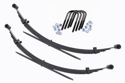 Rough Country Suspension Systems - Rough Country Rear Leaf Spring Kit fits 2" Lift, 77-87 GM 1/2 Ton 4WD; 8036Kit