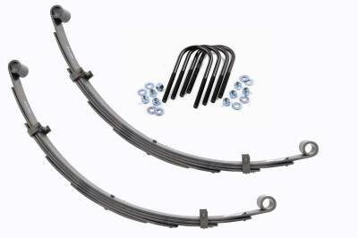 Rough Country Suspension Systems - Rough Country Rear Leaf Spring Kit fits 4" Lift, for 64-80 FJ40; 8042Kit