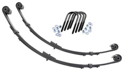 Rough Country Suspension Systems - Rough Country Rear Leaf Spring Kit fits 4" Lift, for Wrangler YJ; 8064Kit