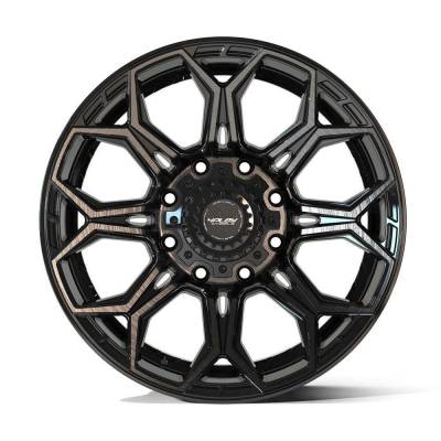 4PLAY - 4PLAY Wheels 4P83 20x9 8x6.5 0mm Gloss Black/Brushed; 4P83-20090-8650-0BBT