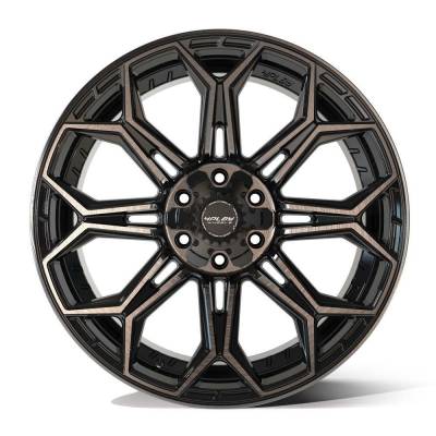 4PLAY - 4PLAY Wheels 4P83 22x9 6x5.5/135 12mm Gloss Black/Brushed; 4P83-22090-6D55-12BBT