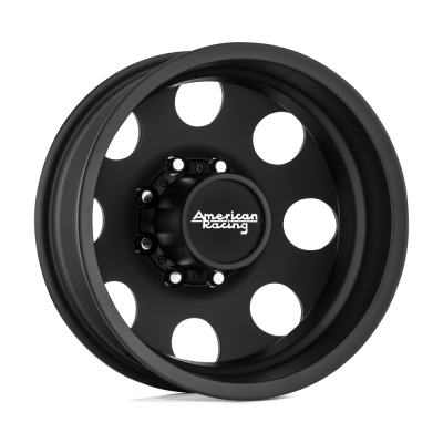 American Racing - American Racing AR204 BAJA DUALLY 17x6 8x6.5 -134mm Satin Black; AR204760907134N