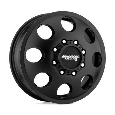 American Racing - American Racing AR204 BAJA DUALLY 17x6.5 8x210 111mm Satin Black; AR204765897111
