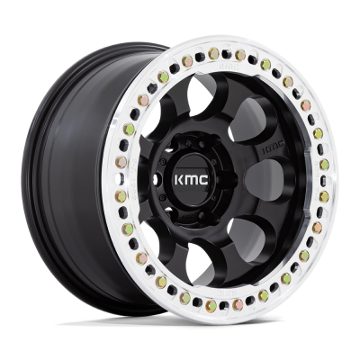 KMC - KMC Wheels KM237 RIOT BEADLOCK 17x8.5 5x5.0 0mm Satin Black; KM237MD17855000