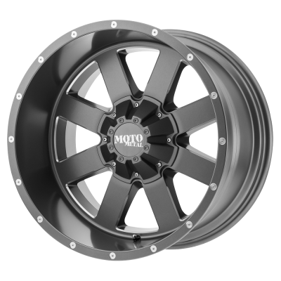 Moto Metal - Moto Metal MO962 20x10 6x135 -24mm Satin Gray/Milled; MO96221063424N