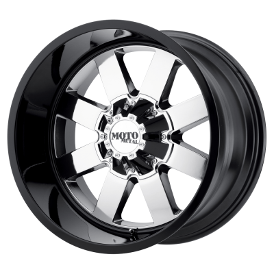 Moto Metal - Moto Metal MO962 20x12 5x5.0/5.5 -44mm PVD Chrome/Balck; MO96221235944N