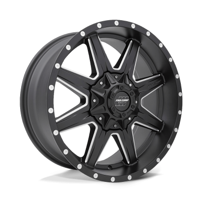 Pro Comp Wheels - Pro Comp Alloys PA48 Quick 8 20x9 6x5.5/6x135 0mm Black/Milled; PXA5148-293950