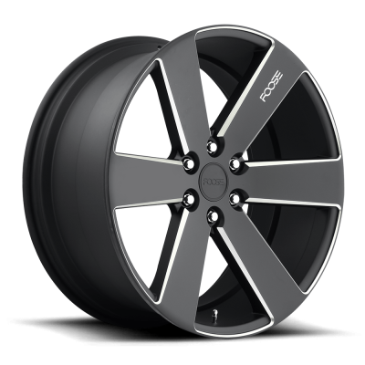 Foose 1PC - Foose Wheels F158 SWITCH 20x9.5 6x5.5 30mm Matte Black/Milled; F158209577+30