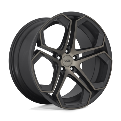 Foose 1PC - Foose Wheels F168 IMPALA 20x10.5 5x4.5 40mm Machined/Dark Tint; F168200565+40