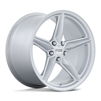 Foose 1PC - Foose Wheels F174 CF8 19x9.5 5x4.5 30mm Gloss Silver; F174199566+30