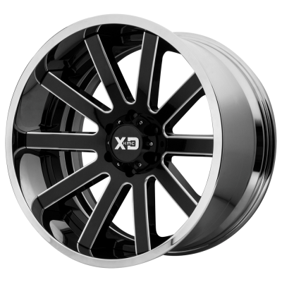 XD - XD Wheels XD200 HEIST 20x12 5x5.0 -44mm Gloss Black/Milled; XD200-20125044NBC