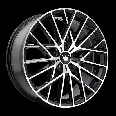 Mazzi - Mazzi Wheels 378 JINX 18x8 5x112 40mm Machined & Black Gloss; 378-8845BM40