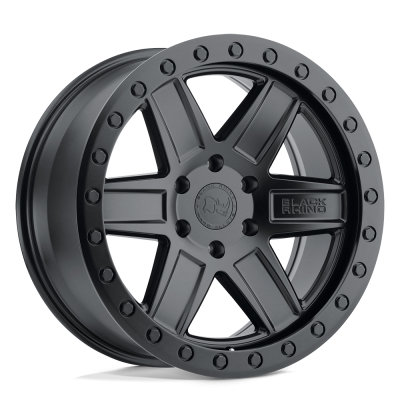 Black Rhino Hard Alloys - Black Rhino Wheels ATTICA 20x9.5 6x5.5 -18mm Matte Black/Black; 2095ATA-86140M12