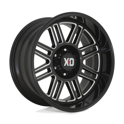XD - XD Wheels XD850 CAGE 22x10 8x6.5 -18mm Gloss Black/Milled; XD85022080318N