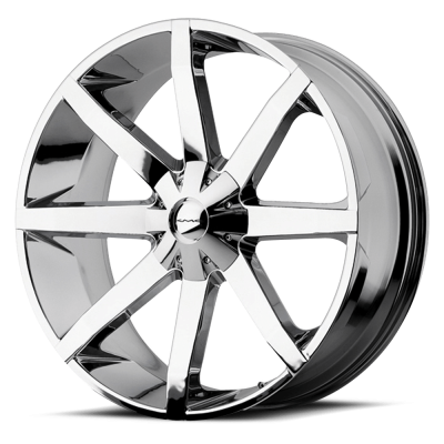 KMC - KMC Wheels KM651 SLIDE 24x9.5 5x150 25mm Chrome; KM65124958225