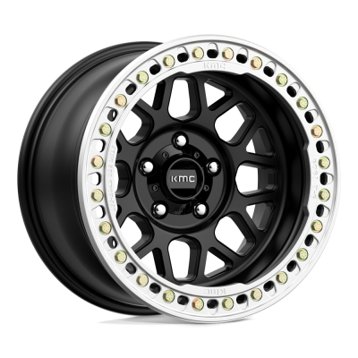 KMC Wheels - KMC Wheels KM235 GRENADE CRAWL BEADLOCK 17x9 Blank -38mm Black; KM2357900M738N