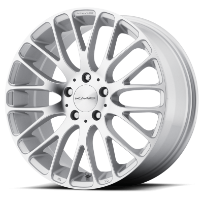KMC Wheels - KMC Wheels KM693 MAZE 20x8.5 5x112 40mm Silver W/ Machined Face; KM69328556440