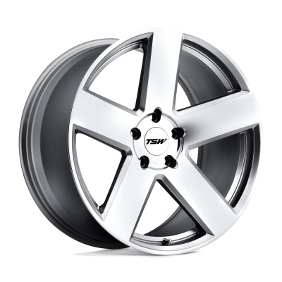 TSW - TSW Wheels BRISTOL 22x10.5 5x112 44mm Silver/Mirror Cut; 2205BRS445112S66