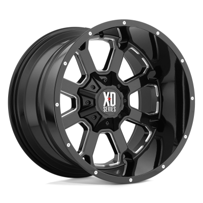 XD - XD Wheels XD825 BUCK 25 20x9 8x170 0mm Gloss Black/Milled; XD82529087300