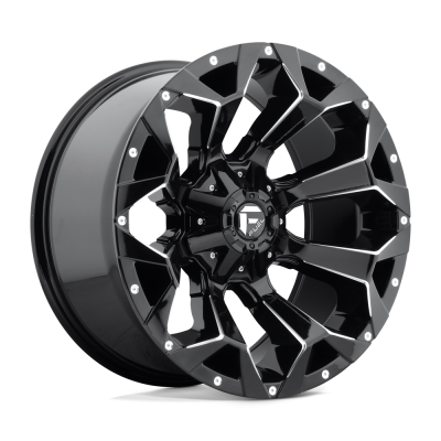 Fuel 1PC - Fuel Off Road D576 ASSAULT 20x10 5x4.5/5.0 -18mm Black/Milled; D57620002647US