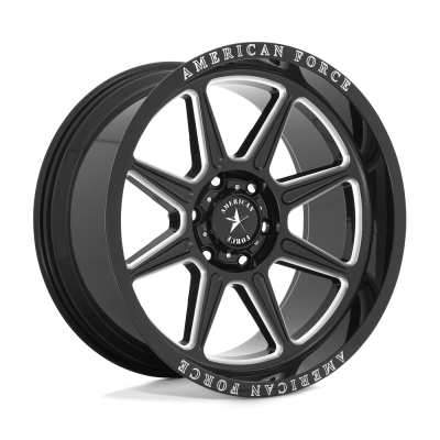 American Force Cast - American Force AC002 TRAIL 20x10 6x135 -18mm Black/Milled; AC002BB20106318N