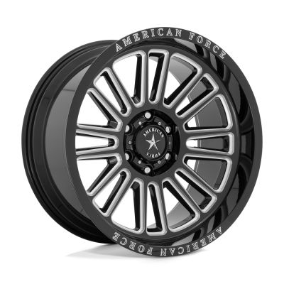 American Force Cast - American Force AC003 WEAPON 20x10 6x5.5 -18mm Black/Milled; AC003BB20106118N
