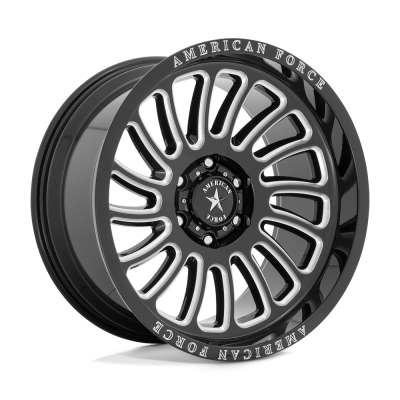 American Force Cast - American Force AC004 VULCAN 22x10 6x135 -18mm Black/Milled; AC004BB22106318NR