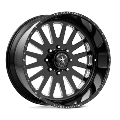 American Force - American Force AFW F20 ATOM SS 26x16 8x6.5 -101mm Black; AFTSF20D22-2-20