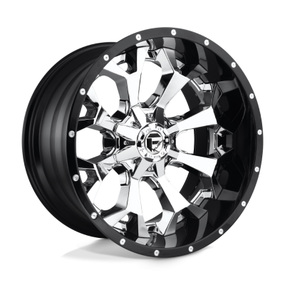 Fuel 2PC - Fuel Off Road D246 ASSAULT 20x10 8x6.5 -18mm Chrome/Gloss Black; D24620008247