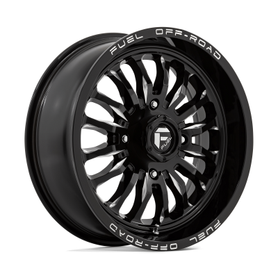 Fuel UTV - Fuel Off Road D821 ARC UTV 18x7 4x156 13mm Gloss Black/Milled; D8211870A544