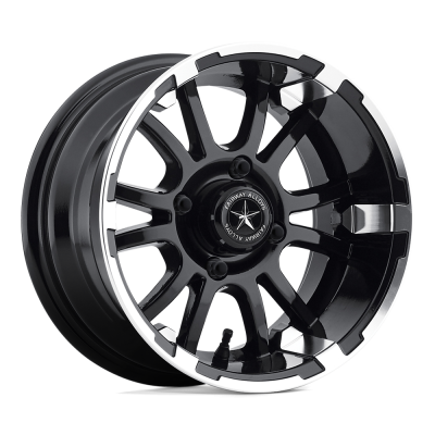 Fairway Alloys - Fairway Alloys FA132 SIXER 12x6 4x4.0 -20mm Machined/Matte Black; FA-132-M