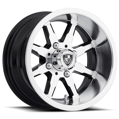 Fairway Alloys - Fairway Alloys FA142 SHIFT 12x6 4x4.0 -30mm Machined/Black; FA-142-M