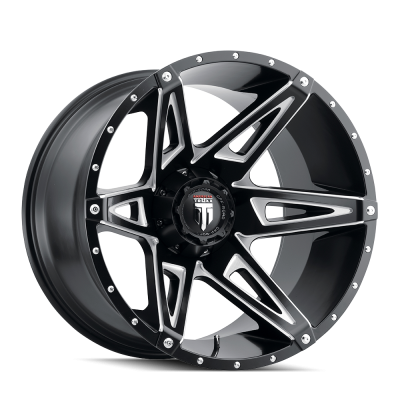 American Truxx - American Truxx AT1902 KUTZ 20x9 8x180 -12mm Black/Machined; AT1902-2978M-12
