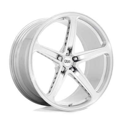 OHM - OHM Wheels AMP 22x10.5 5x120 30mm Silver/Machined; 2205AMP305120S64