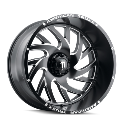 American Truxx - American Truxx AT1907 XCLUSIVE 24x14 5x5.5 -76mm Black; AT1907-24485M-76