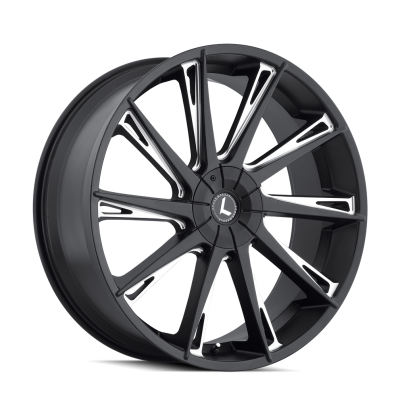 Kraze - Kraze Wheels KR144 SWAGG 24x9.5 6x5.5/135 30mm Black/Machined; KR144-24937M30