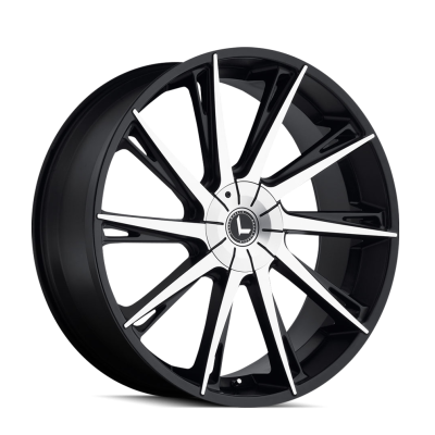 Kraze - Kraze Wheels KR144 SWAGG 26x10 5x115/120 18mm Machined/Black; KR144-26118BM18