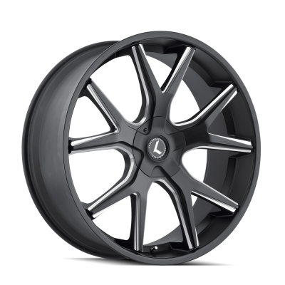 Kraze - Kraze Wheels KR146 SPLTZ 24x9.5 6x5.5/135 30mm Black/Machined; KR146-24937M30