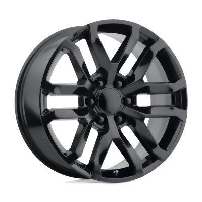 Performance Replicas - Performance Replicas PR196 22x9 6x5.5 24mm Satin Black; 196SB-2295824