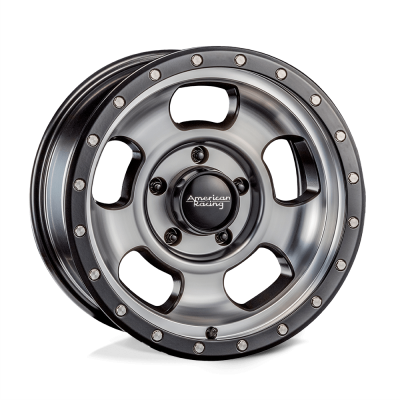 American Racing - American Racing AR969 ANSEN OFFROAD 17x8 5x5.5 0mm Satin Black; AR96978055500
