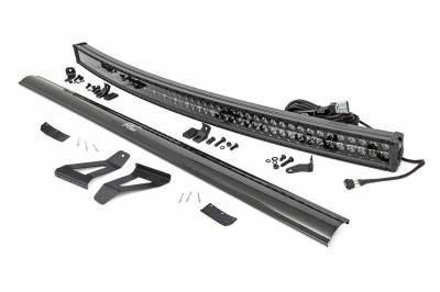 Rough Country Suspension Systems - Rough Country Windshield Mount 50" LED Light Bar Kit, for Cherokee XJ; 70074