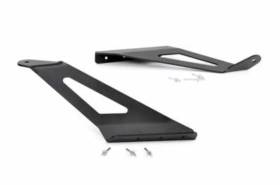 Rough Country Suspension Systems - Rough Country Upper Windshield 50" Light Bar Mounts, Silverado/Sierra; 70513