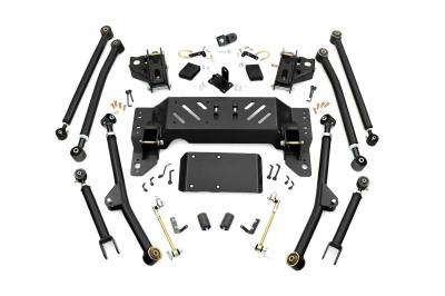 Rough Country Suspension Systems - Rough Country Long Arm Upgrade Kit fits 4"-6" Lift for Jeep ZJ 4WD; 90200U